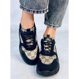 Isla Black Trenéři béžový černý 1