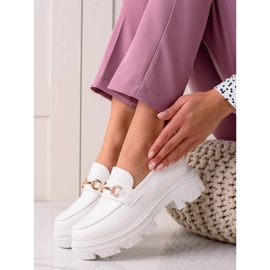 Diamantique Mokré mokasíny bílý 2