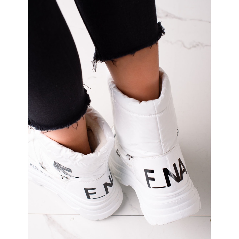 Třpytivé sněhové boty VINCEZA bílý 2