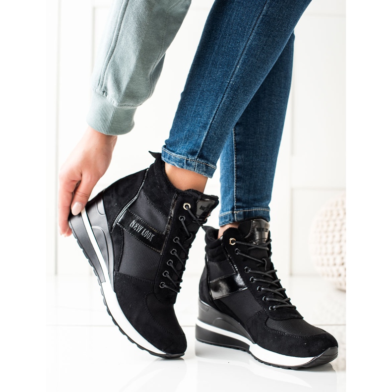 W. Potocki Tenisky Na Klínu Potocki černá 1