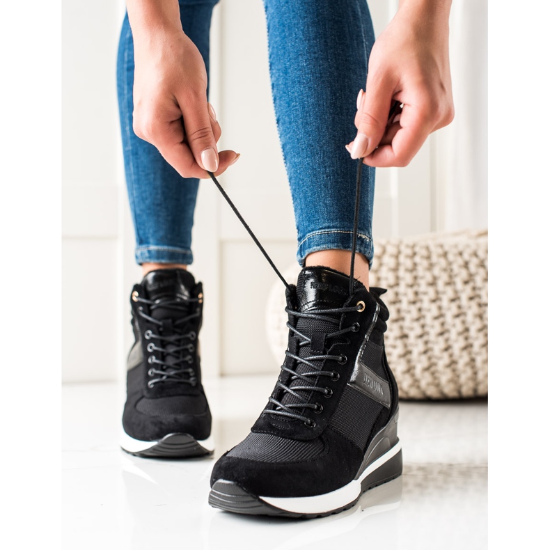 W. Potocki Tenisky Na Klínu Potocki černá 2