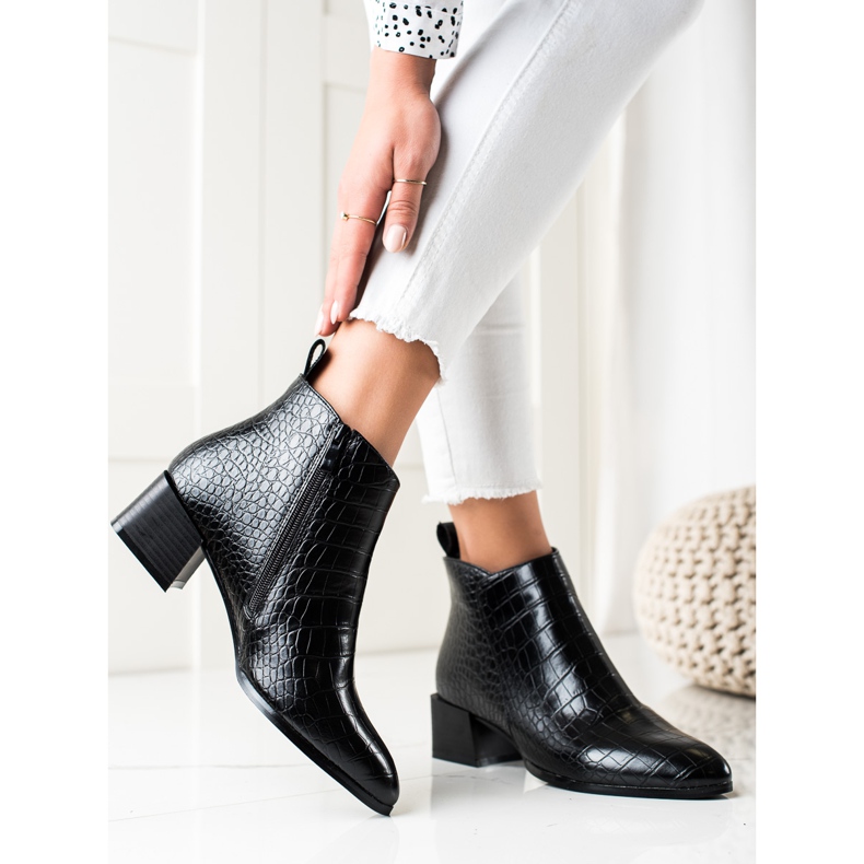 Filippo Neformální kozačky na vysokém podpatku černá 2