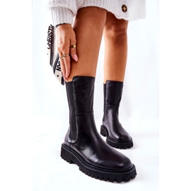 Vysoká bota Jodhpur Big Star II274416 černá 1