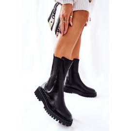 Vysoká bota Jodhpur Big Star II274416 černá 2