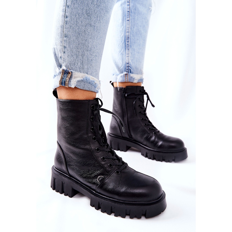 Kožení hřejiví dělníci s ledvinou Big Star II274430 Černá 1