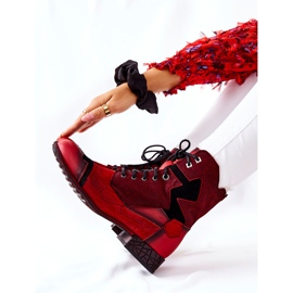 Dámské teplé kožené boty Maciejka Red 04625-08 červené 2 Dámské teplé kožené boty Maciejka Red 04625-08 červené 2