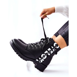 POTOCKI Pracovníci na kožených botách na černém zipu Henri černá 1