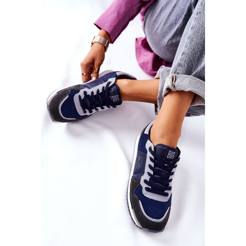 Sportovní obuv Big Star GG274A056 Navy Blue-Grey námořnická modř šedá 2