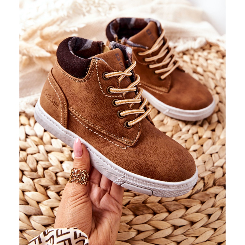 Dětská zateplená sportovní obuv Big Star BB374131BS Camel hnědý 2