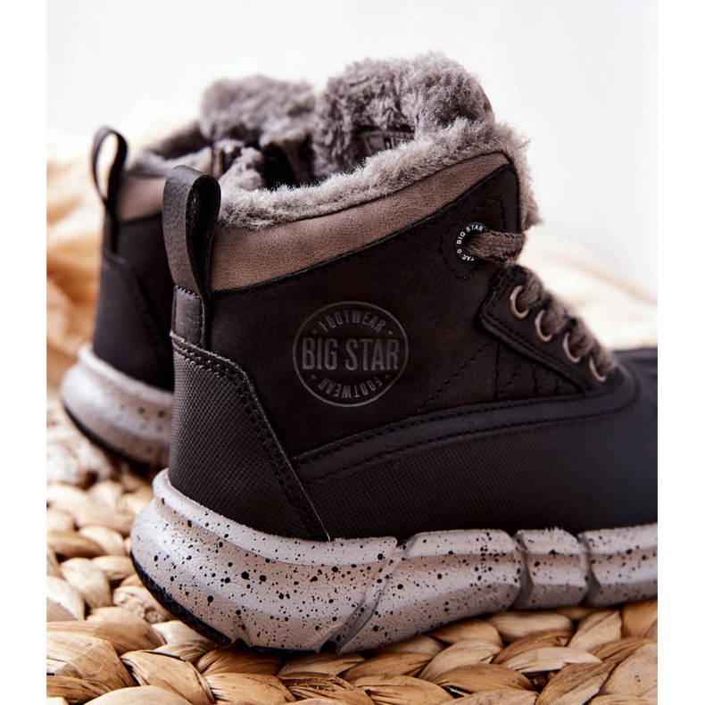 Dětské zateplené kozačky Big Star II374074 Black černý 1
