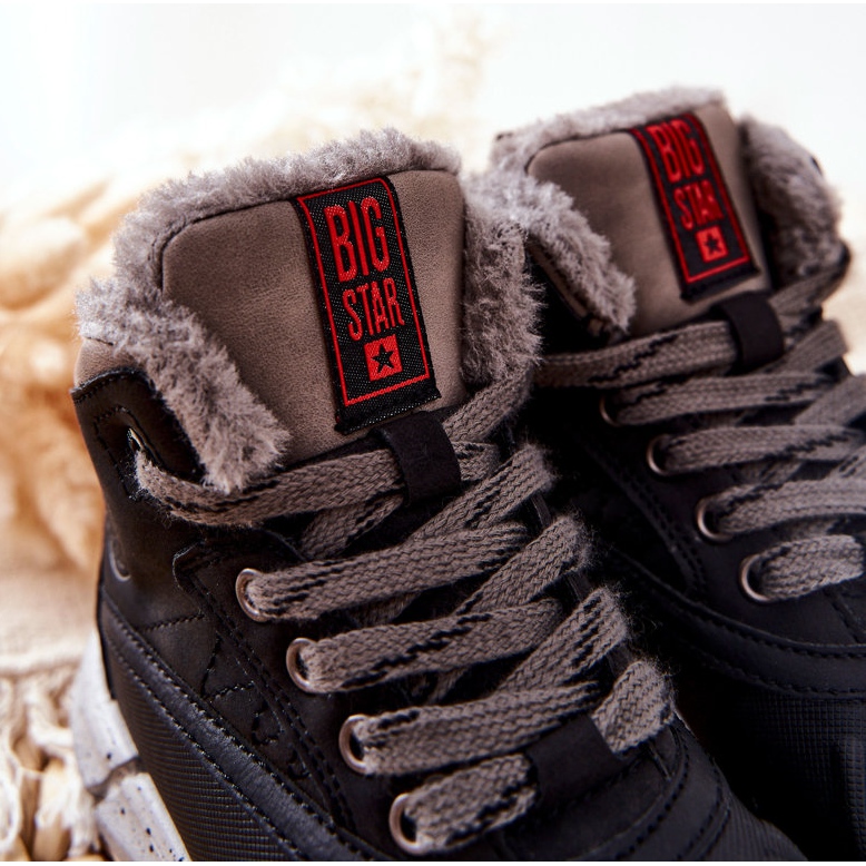 Dětské zateplené kozačky Big Star II374074 Black černý 2