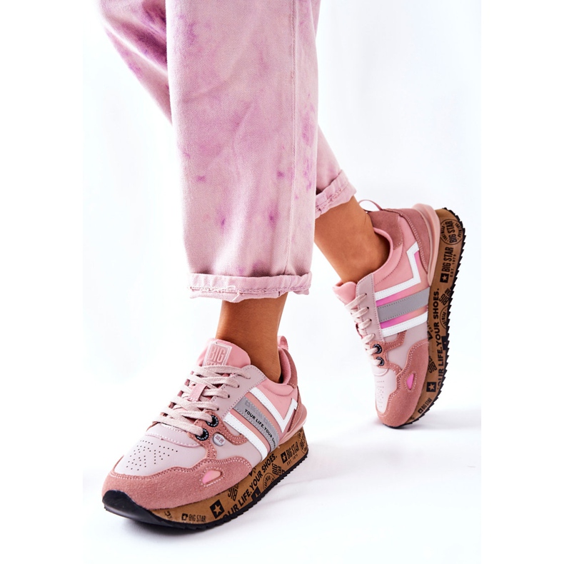 Dámská sportovní obuv Big Star II274298 růžová růžový 1