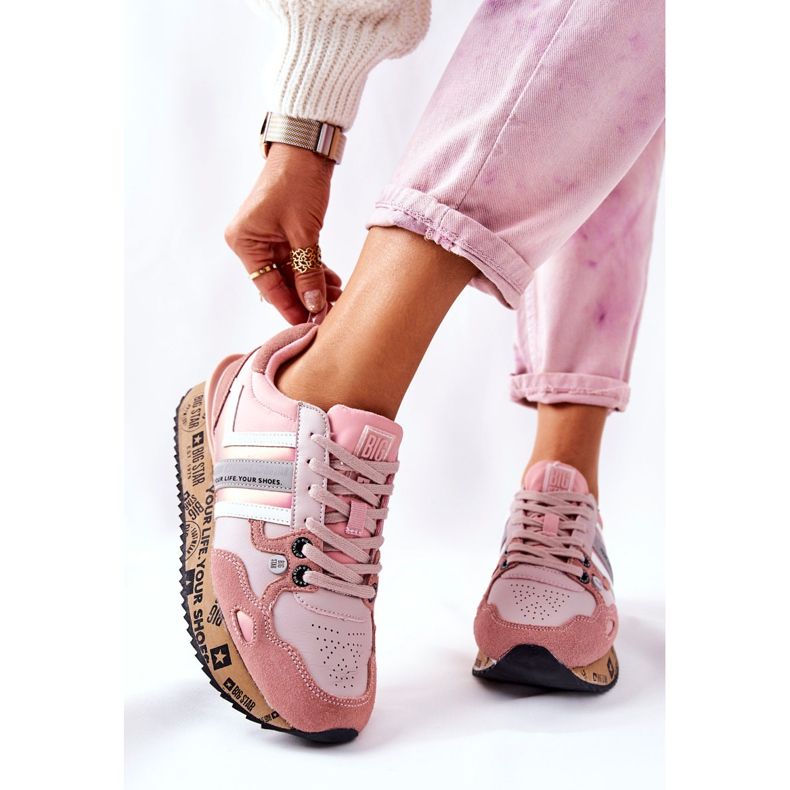Dámská sportovní obuv Big Star II274298 růžová růžový 2