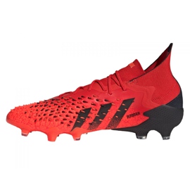 Kopačky Adidas Predator Freak.1 Fg M FY6256 červený červený 1