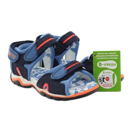 Bartek Kožená sandály námořnictva chlapců modrý 4