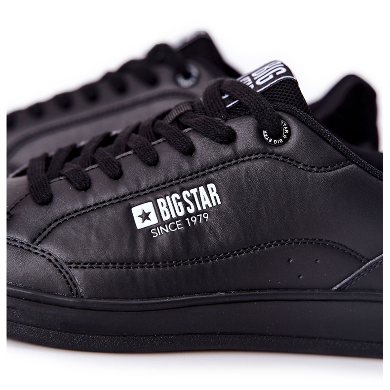 Kožené tenisky Memory Foam Big Star II174169 černé barvy černá 1