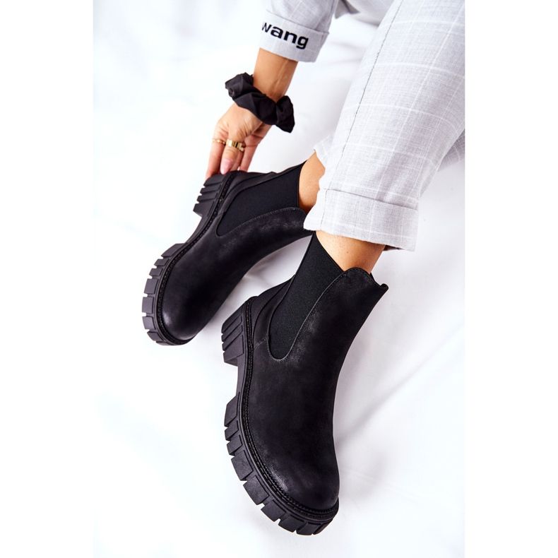 Boty Workers Insulated Trappers Sergio Leone TR761 Black černý 1