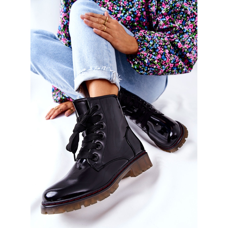 PE1 Lakovaný teplý dělník Black Lomess černá 2