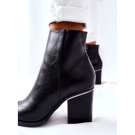 POTOCKI Klasické černé boty Airah na vysokém podpatku černá 1