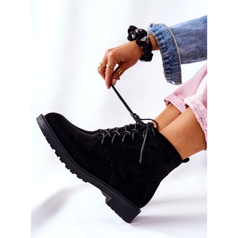 PH1 Klasické černé vázané boty Melome černá 2