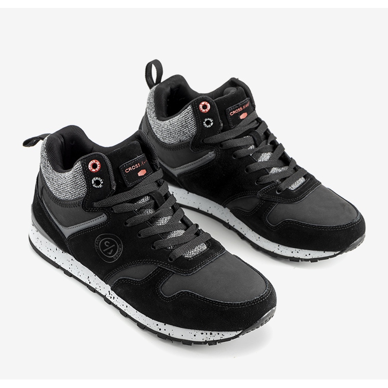 Pánské černé tenisky Cross Jeans Merle černá šedá 1