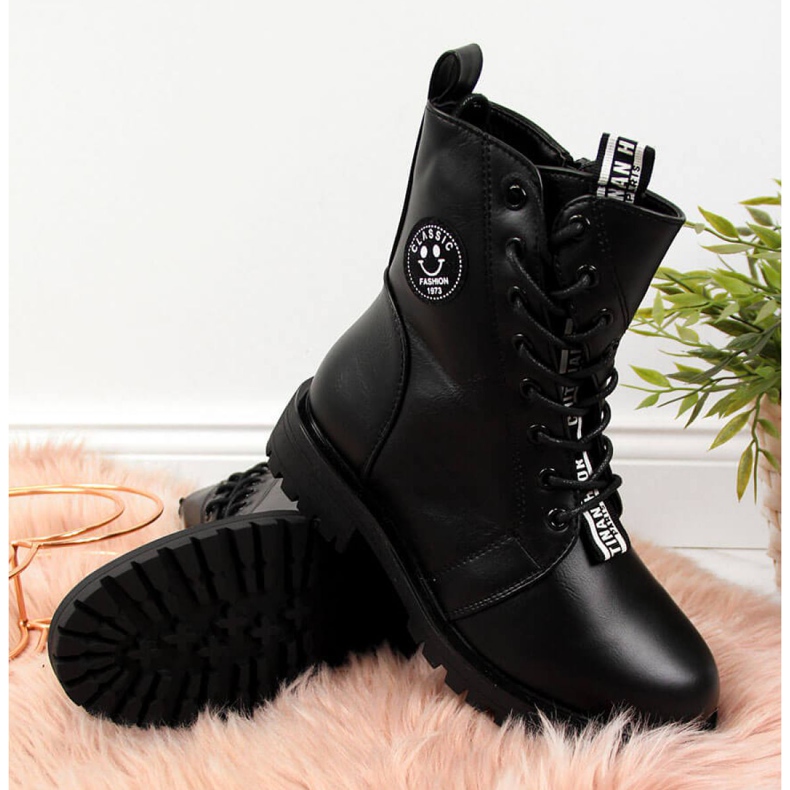 Izolované boty asymetrické Jr EVE322A černé bílý černá 2