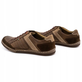 Pánské kožené boty Olivier 236GT hnědé hnědý 6