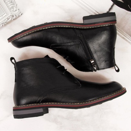 Kožené zateplené boty T.Sokolski W SCA141 černé bílý černá 5