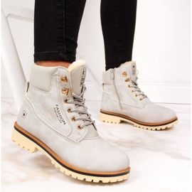 Dámské zateplené boty Novinky W EVE249B šedá 1