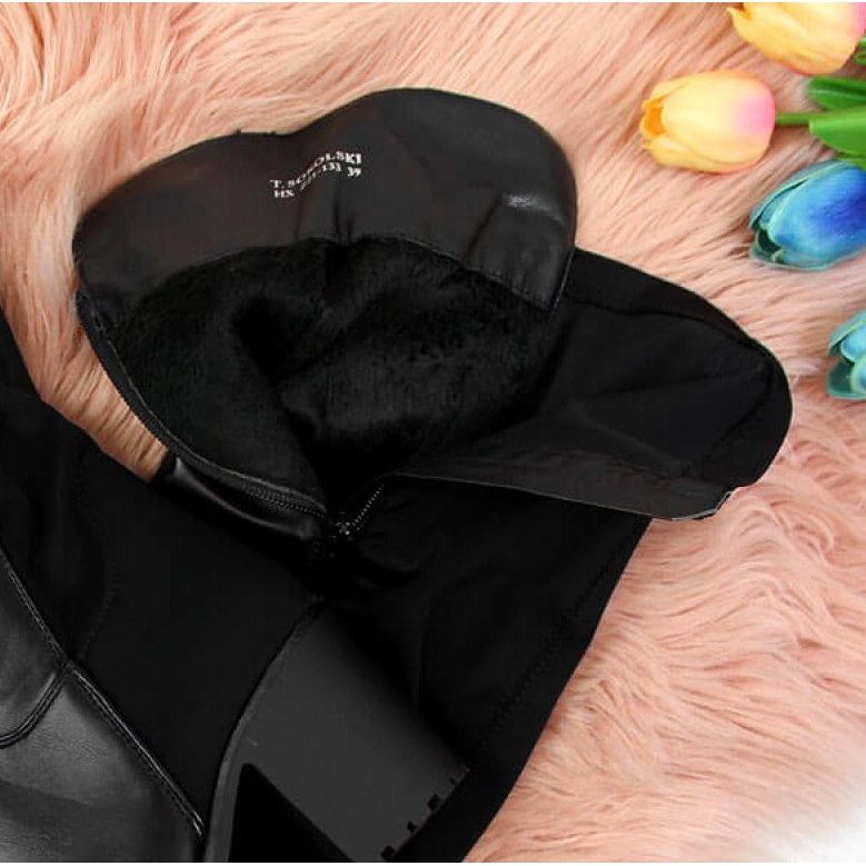 Teplé boty se strečem T.Sokolski W SCA146 černé černá 1