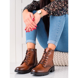 W. Potocki Hnědé lapače vyrobené z ekologické kůže Potocki hnědý 1