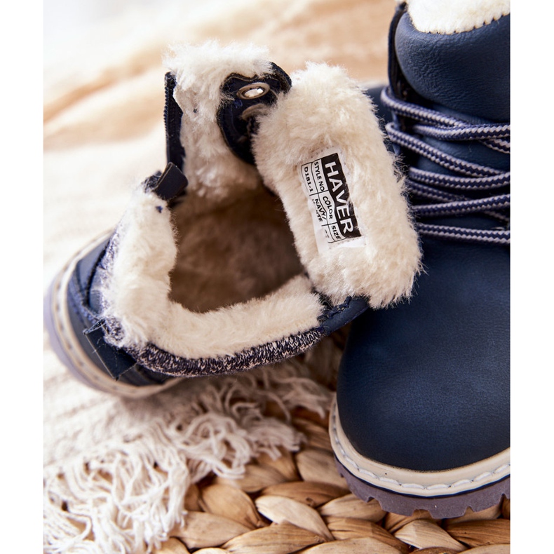 PH1 Teplé dětské lapače s kožešinou Navy Blue Estee námořnická modrá 1