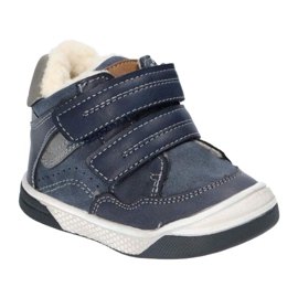 Boty Sportowe se suchým zipem American Club XD17 / 21 Navy blue námořnická modř 1