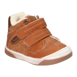 Boty Sportowe se suchým zipem American Club XD17 / 21 Camel hnědý žluť 3