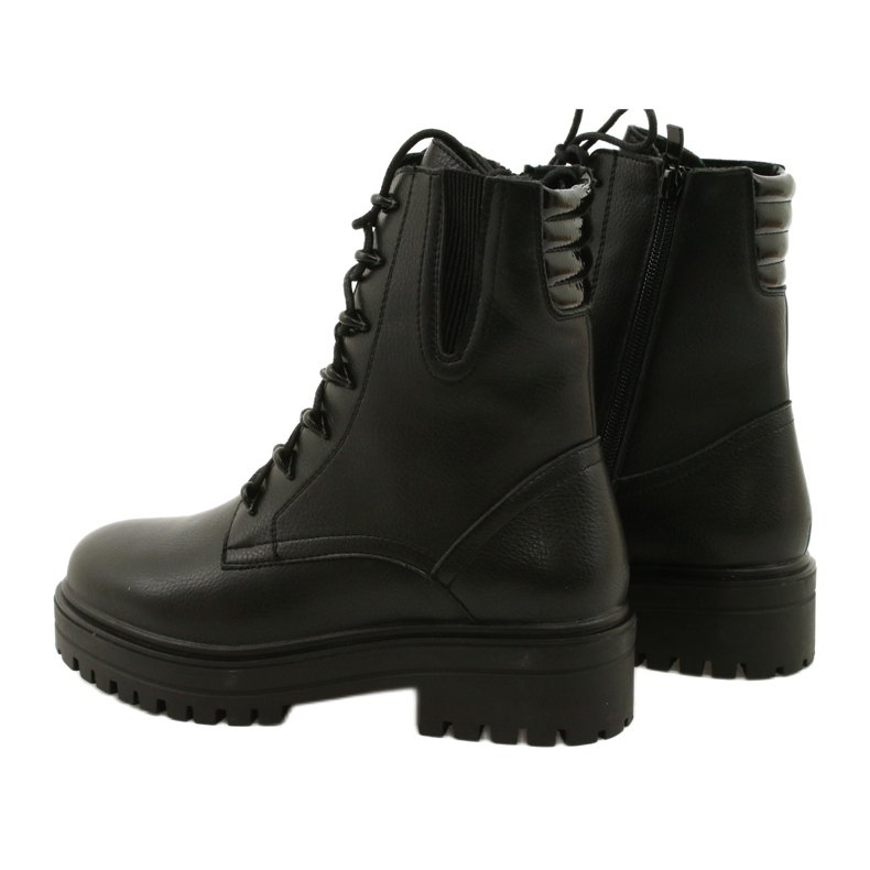 Kožené boty Sergio Leone TR756 Laced Black černá 2