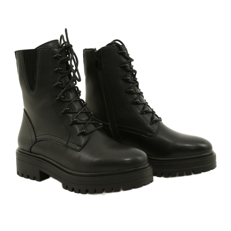 Kožené boty Sergio Leone TR756 Laced Black černý 3