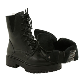 Kožené boty Sergio Leone TR756 Laced Black černý 4