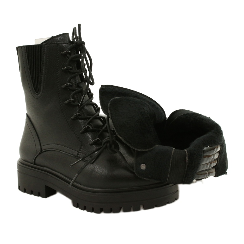 Kožené boty Sergio Leone TR756 Laced Black černá 4