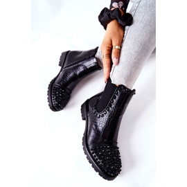 Černé boty Monah Jodhpur s tryskami černý 2