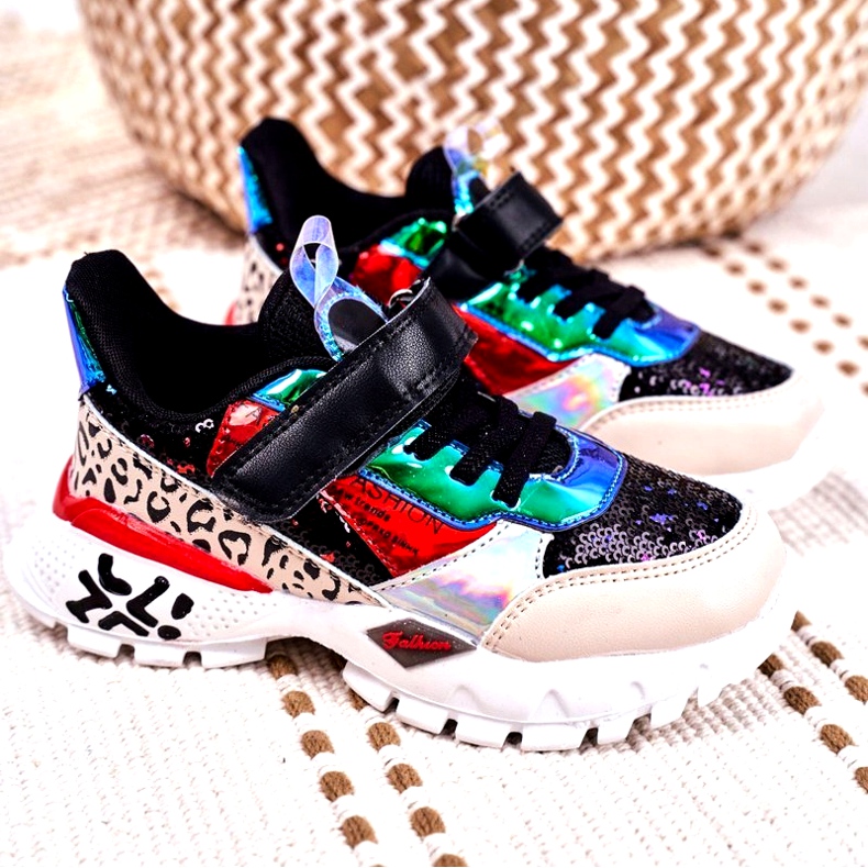 FRROCK Sportovní dětské boty se suchým zipem černé Buďte šťastní béžový černá červené modrý 4