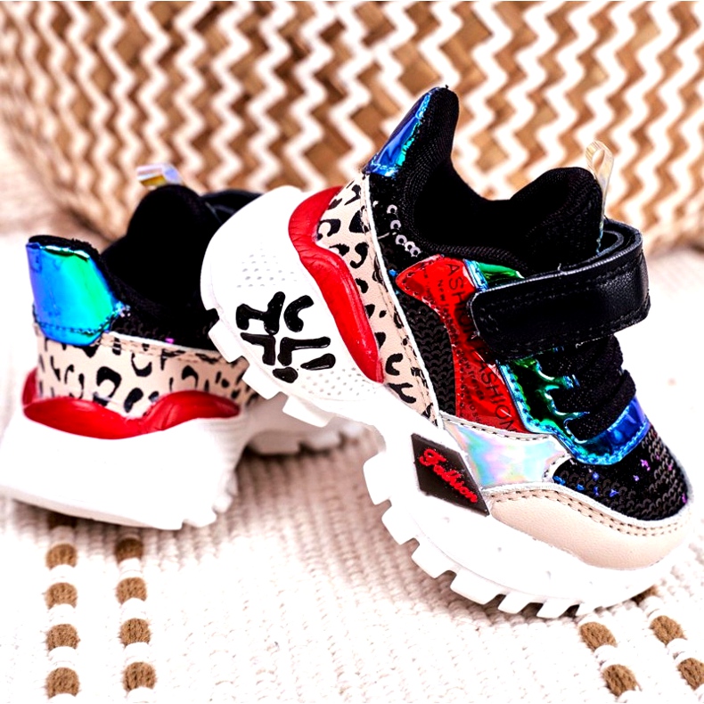 FRROCK Sportovní dětské boty se suchým zipem černé Buďte šťastní béžový černá červené modrý 2