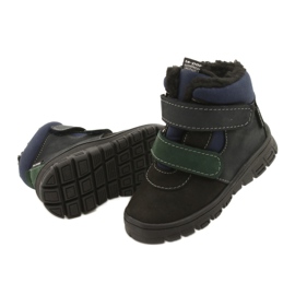 Chlapcovy boty s nepromokavou membránou Mazurek 1360 Black and Navy Blue černý 3