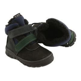 Chlapcovy boty s nepromokavou membránou Mazurek 1360 Black and Navy Blue černý 6
