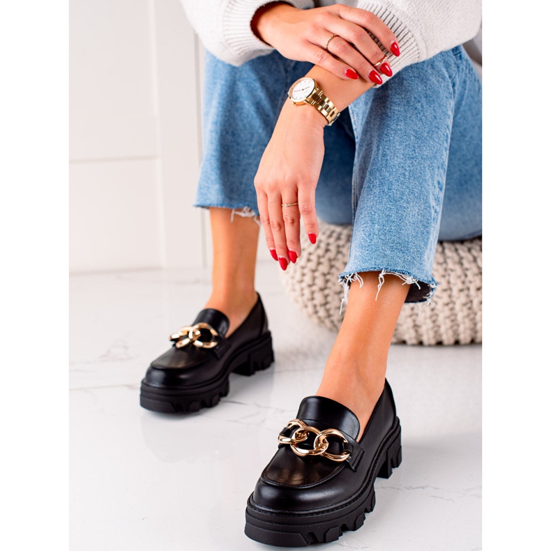 Sweet Shoes Elegantní boty na platformě černá 1