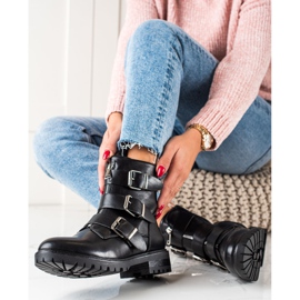 Sixth Sense Černí dělníci se sponami černá 2