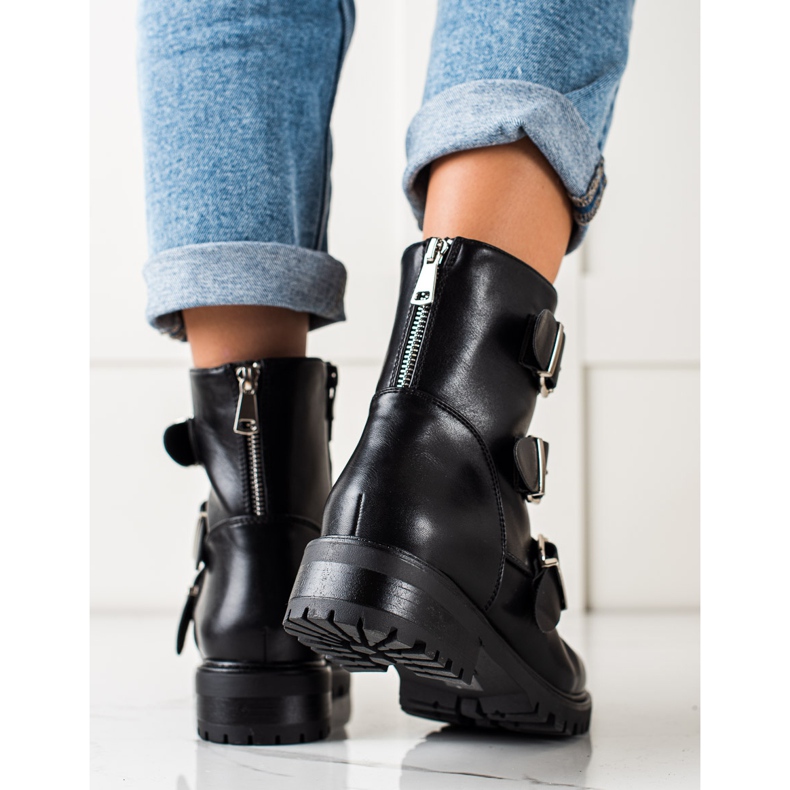 Sixth Sense Černí dělníci se sponami černá 1