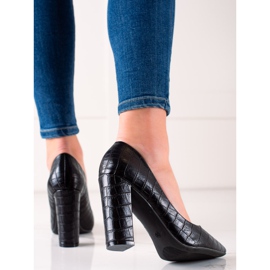 Sweet Shoes Černá čerpadla s eko kůží 2