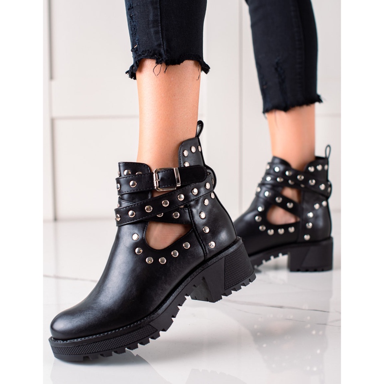 Bestelle Módní dělníci s kamínky černá 1