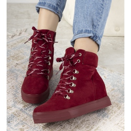 Zimní tenisky Carmona bordó 2