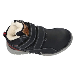 American Club XD18 / 21 Černá zateplená sportovní obuv s kožešinou 1